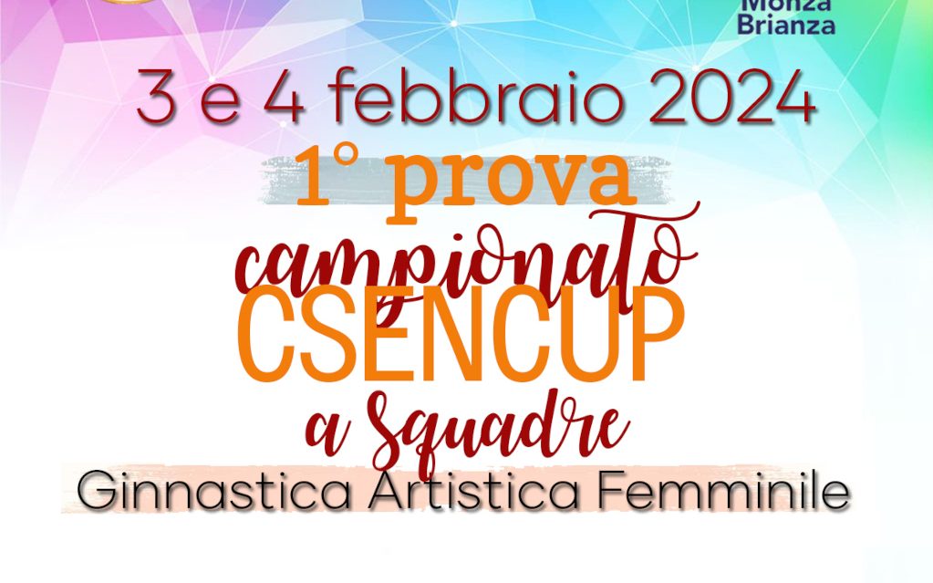 1 prova CSEN Cup a squadre – 03/04 Febbraio 2024