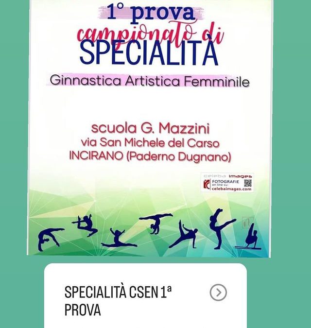 1 prova CSEN SPECIALITA’- 02 – 03 Marzo 2024